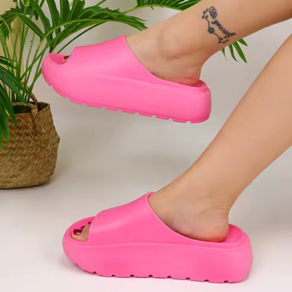NEW Platform Slides for Women EVA Thick Sole Slippers Non Slip Outdoor Sandals